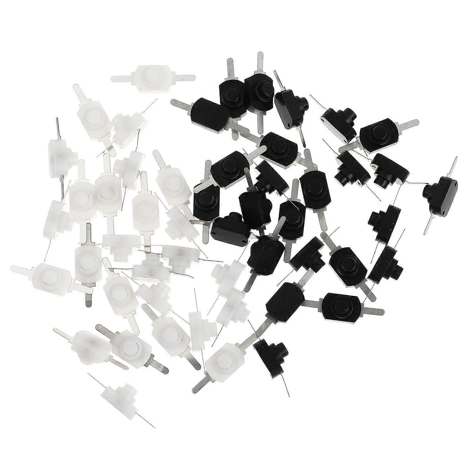 50pcs Latching Push Button On Off for Torch Flashlight Light Lamp