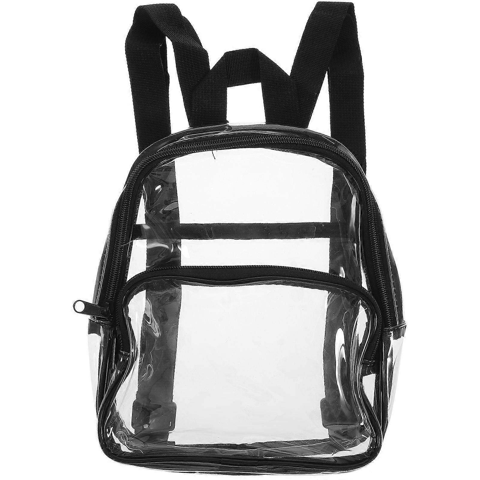 Lightweight Portable Multi Function Backpack Transparent Stadium Rucksack for Concerts Events and Daily Use Unisex