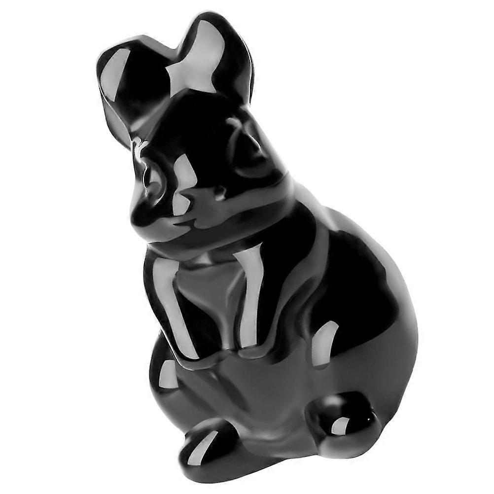 Crystal Bunny Figurine Lightweight Delicate Rabbit Ornament for Home, Office, Tea Table and Garden Decoration