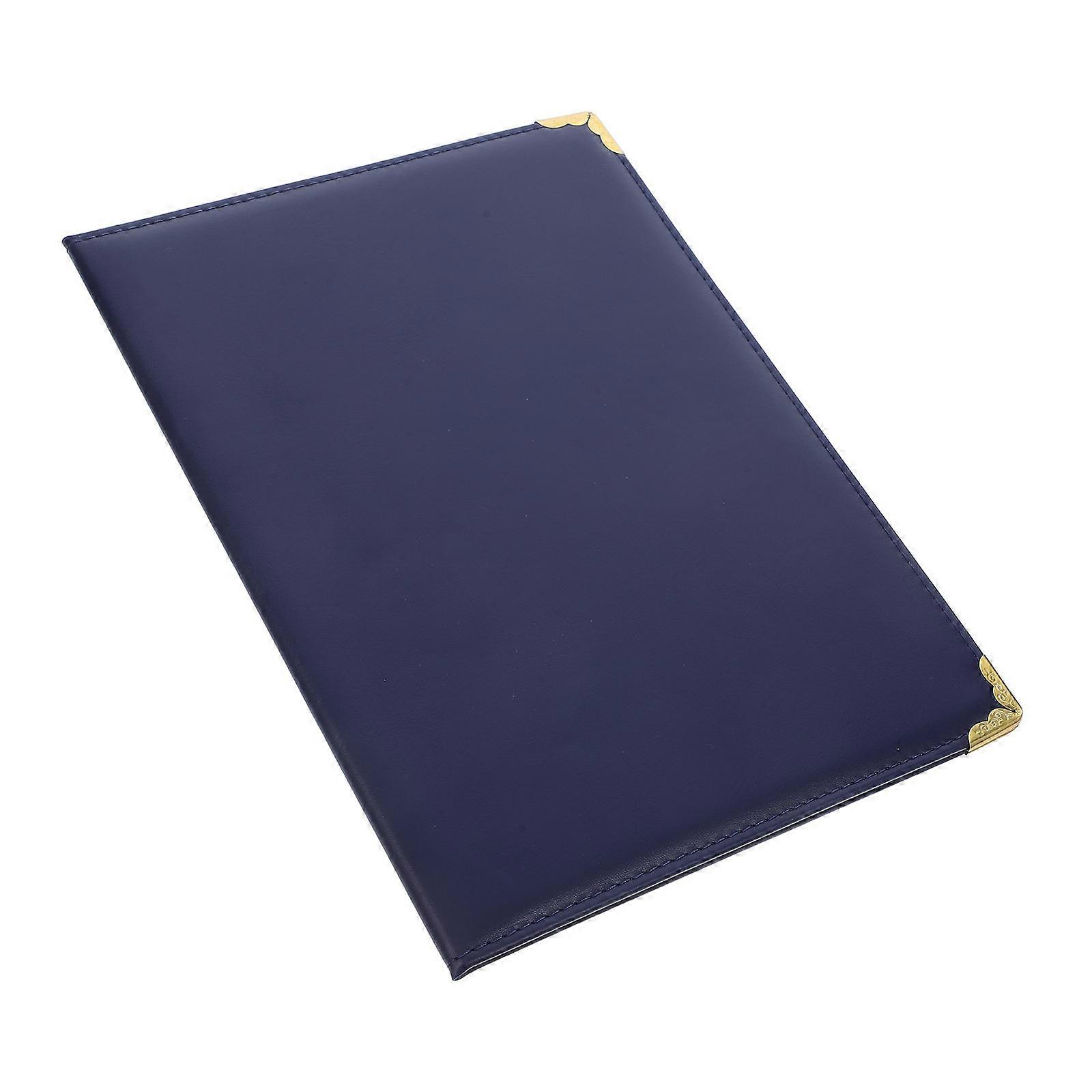 Blue PU Certificate Holder for Storing and Protecting Certificates A3 Size