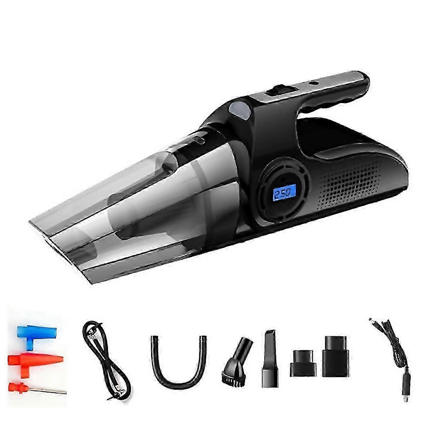 5000Pa Wireless Car Vacuum Cleaner Handheld Auto Mini Vacuum Cleaner Inflatable Lighting