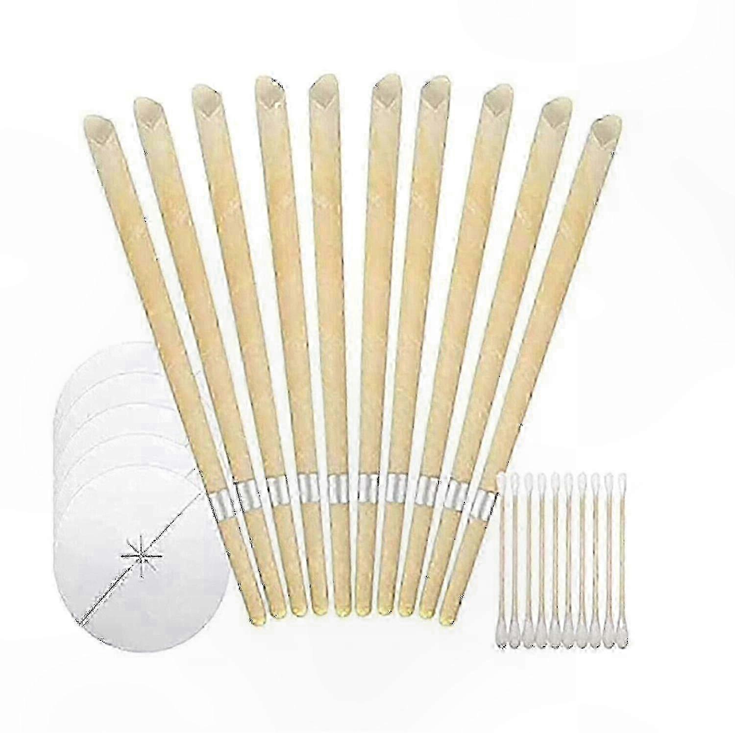 Natural Beeswax-Coated Paper Waxing Kit, 40 Count for Ear Cleaning & Hygiene Solutions