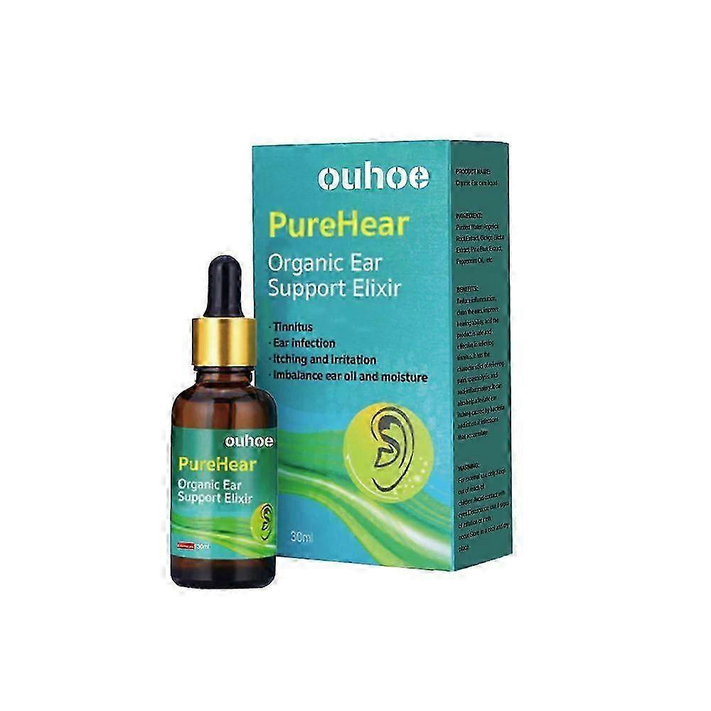 3pcs Organic Ear Support Elixir Gouttes d’oreille naturelles pour le traitement des symptômes des acouphènes