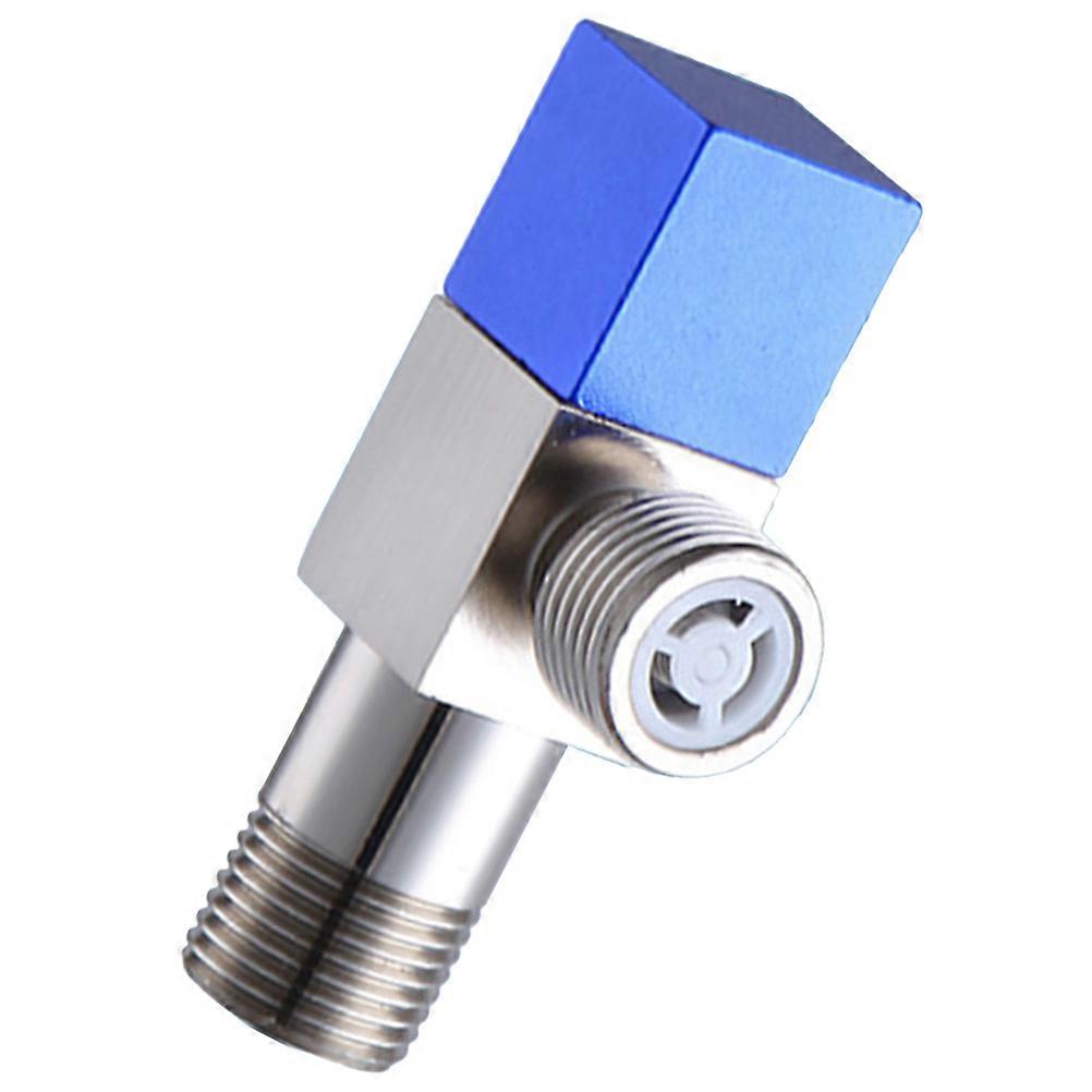 Blue Metal Angle Valve with AntiBackflow Design for Kitchen Use 1/2 Inch