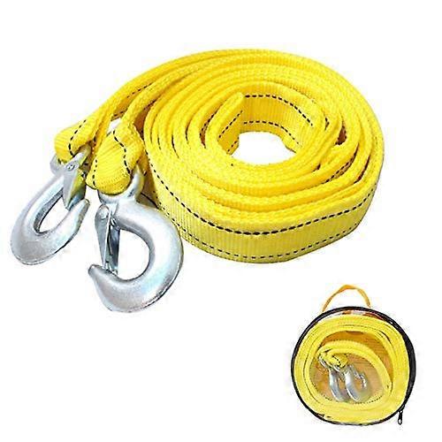 4M 5 Ton Tow Rope  Performance Towing Strap with DoubleThickened Towing Cable for Vehicle Emergency Assistance, Including Vehicle Storage Bag