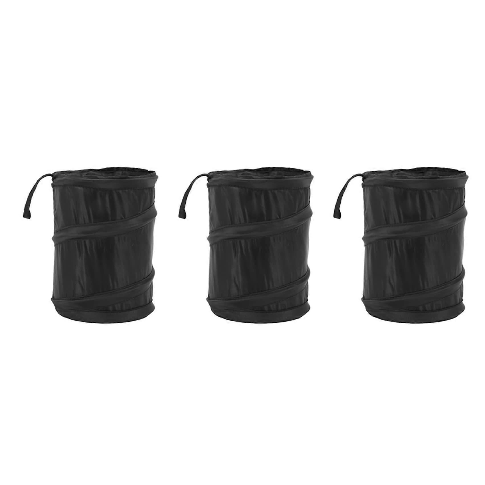 3x Portable Folding Trash Can, Waterproof Collapsible Waste Bin, Compact Car Trash Container, Travel Eco-Friendly Bin