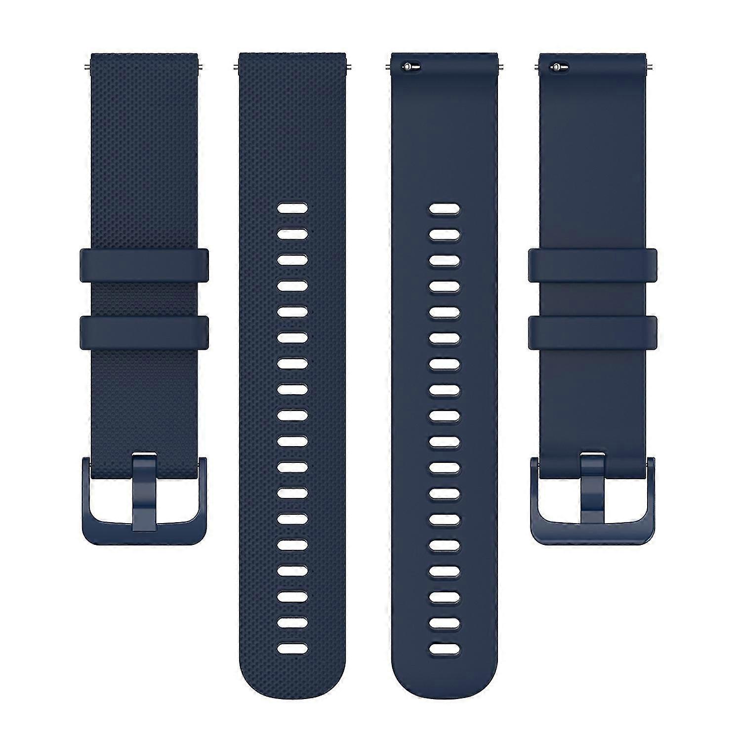 18mm Izgara Doku Silikon Saat Bandı 18mm Garmin vivomove 3S / vivoactive 4S / Forerunner 255S için