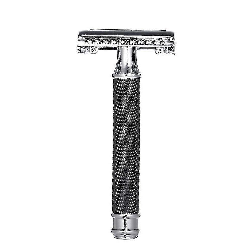 Double Edge Safety Razor Butterfly Open Mens Shaving Razor Classic Manual Shaver for Men Face Cleani