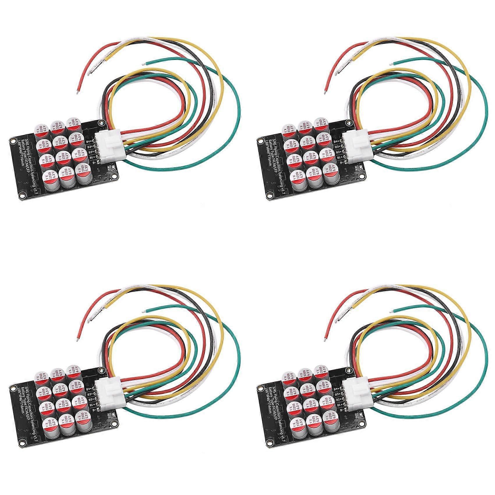 4X 4S 5A Battery Balancer Active Board for Lithium Lipo Lifepo4 Equalizer, High Performance Battery Management System