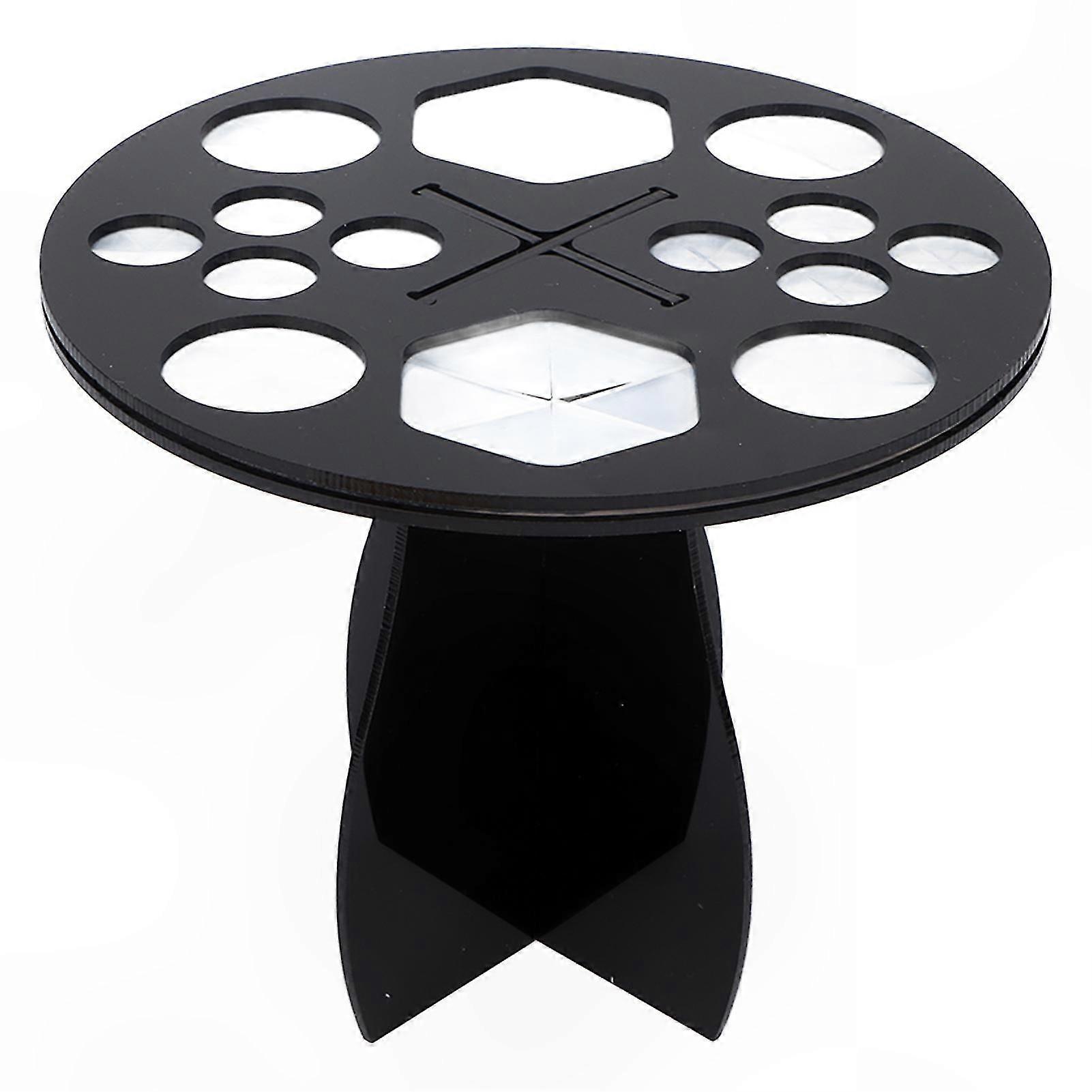 Multifunctional Makeup Brush Drying Rack with 14 Slots for Organizing Brushes and Tools