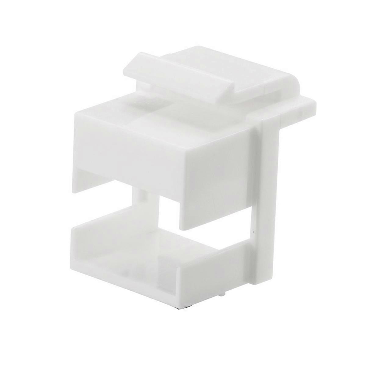 50pcs RJ45 Jack Coupler Wall Plate White