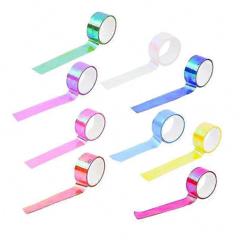 10 Rolls Colorful Adhesive Tape for Crafting and DIY Projects