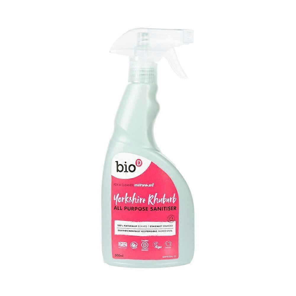 Bio-D Yorkshire Rhubarb All Purpose Sanitiser 500ml - 3 Pack