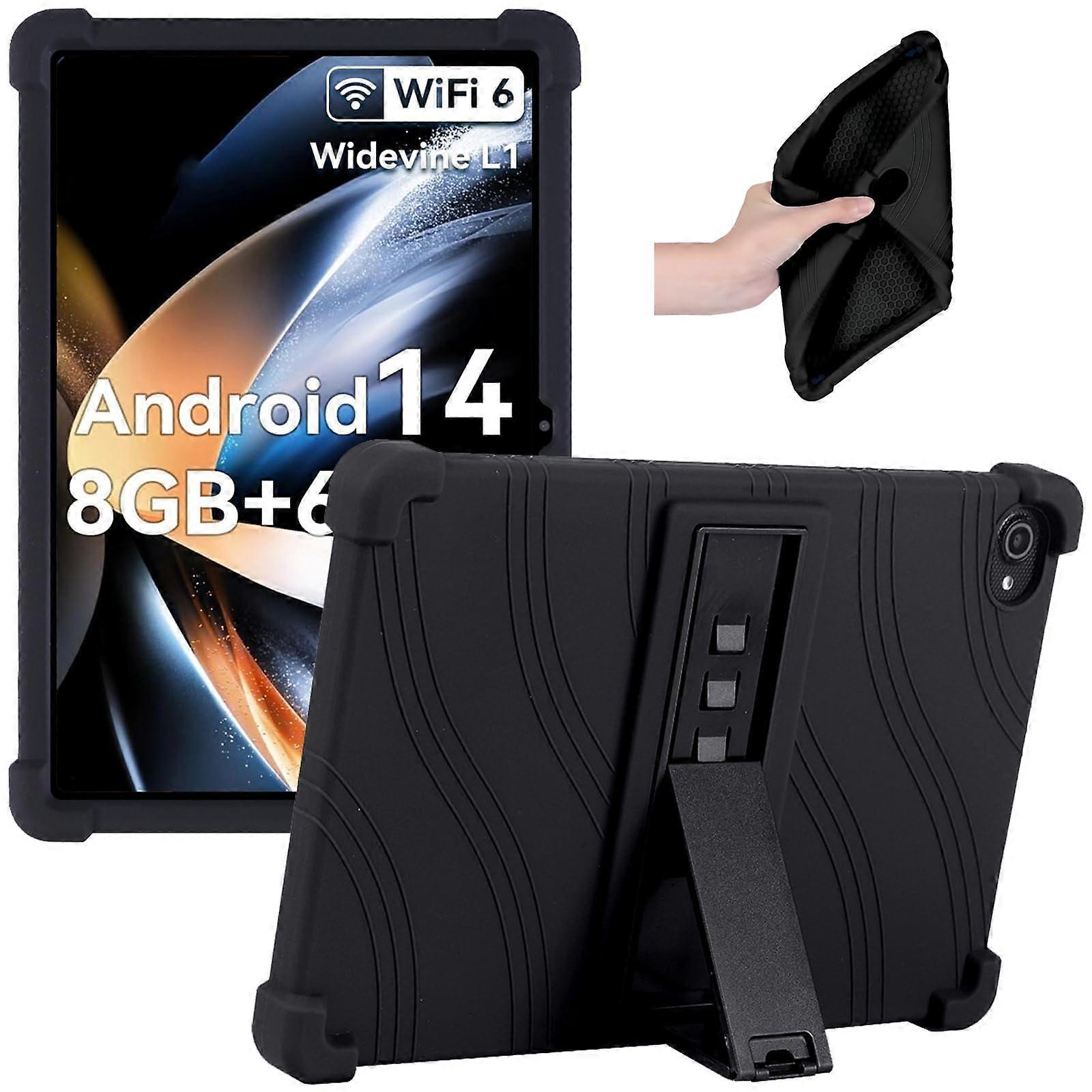 Silicone Case for HotLight C10 10 inch Tablet with Kickstand, Black