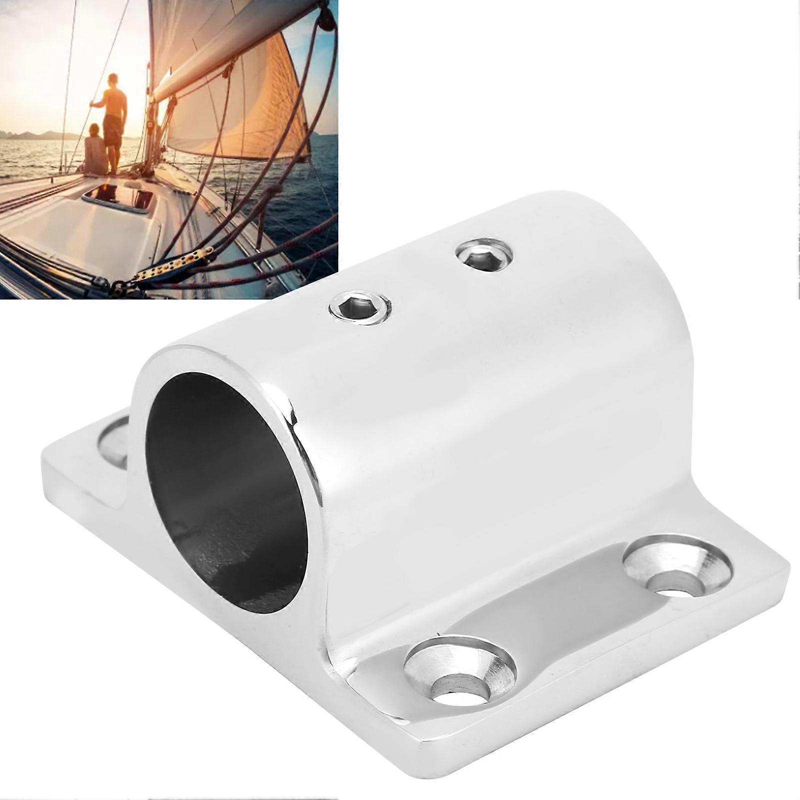 Marine Pipe Rectangular Base 25MM Stainless Steel Boat Hardware