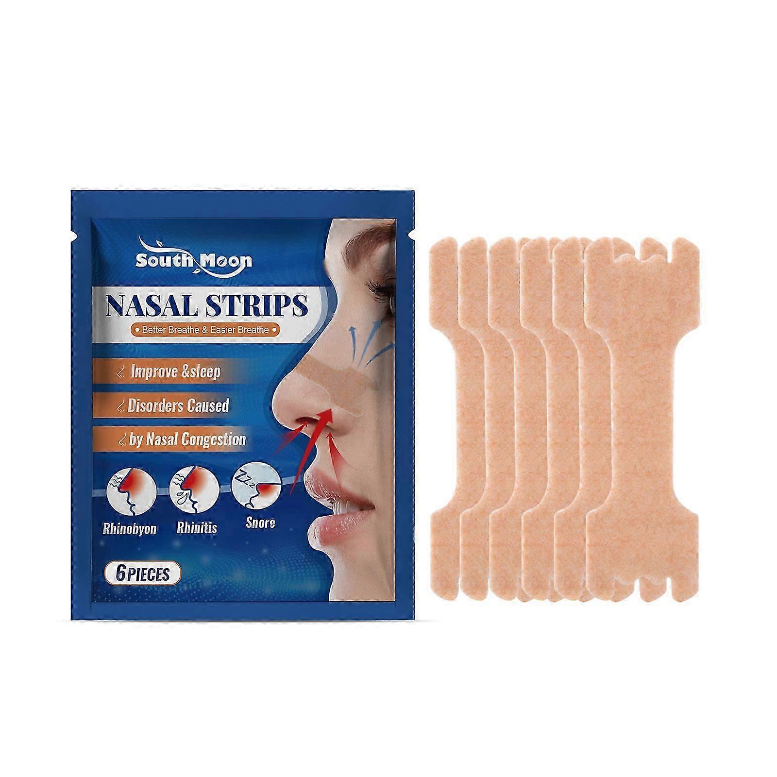 South Moon Anti-Snoring Nasal Patches Relieve nasal congestion, breathing difficulties, and nasal blockage with these breathable nasal patches