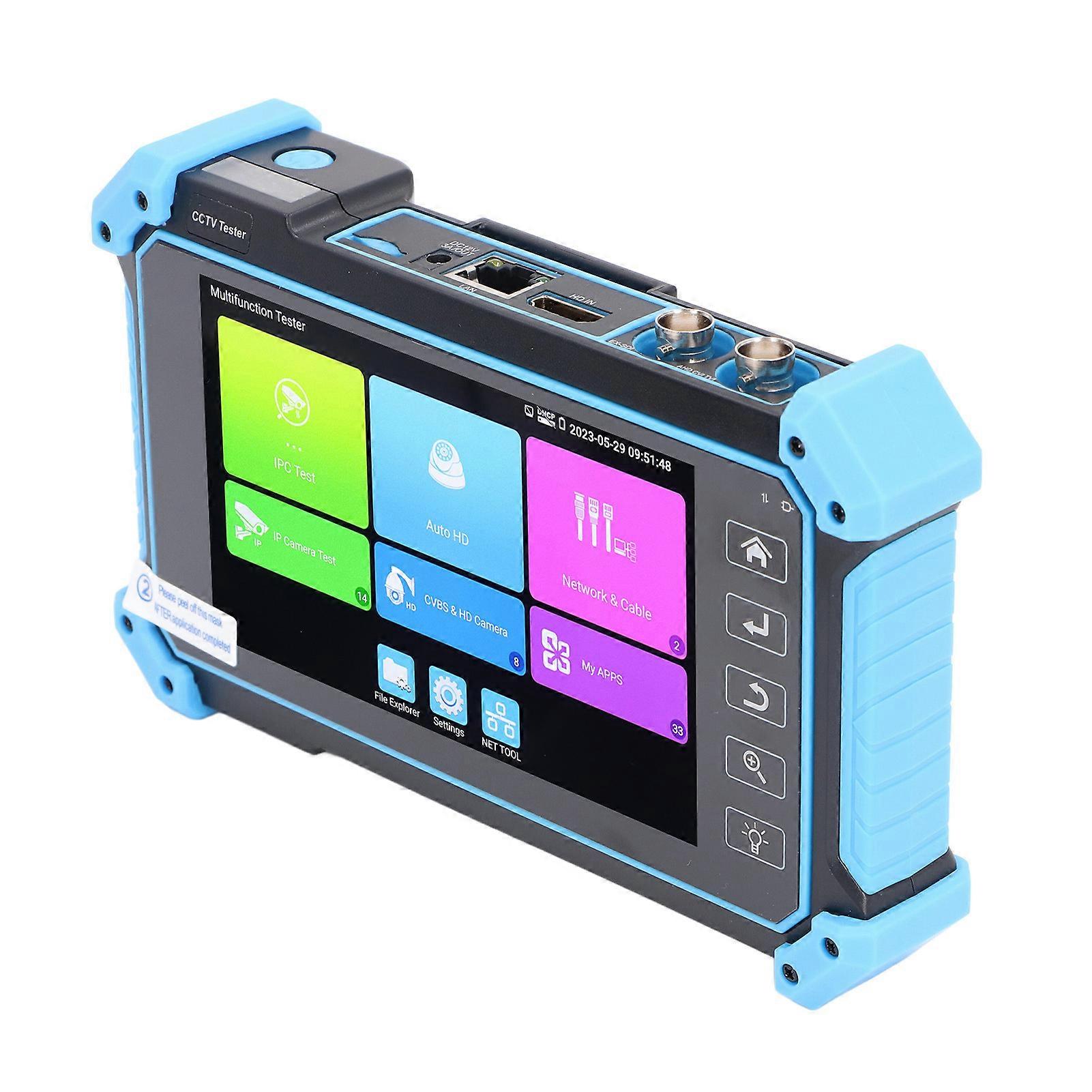 IPC5200Plus Coaxial CCTV Tester 5.4in IPS Touchscreen Automatic HD Video Monitor Tester for AHD CVI TVI VGA