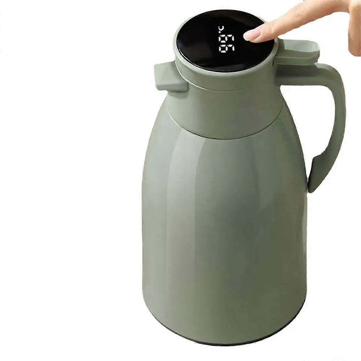 Thermal Kettle Household Digital Display Coffee Blue 1L