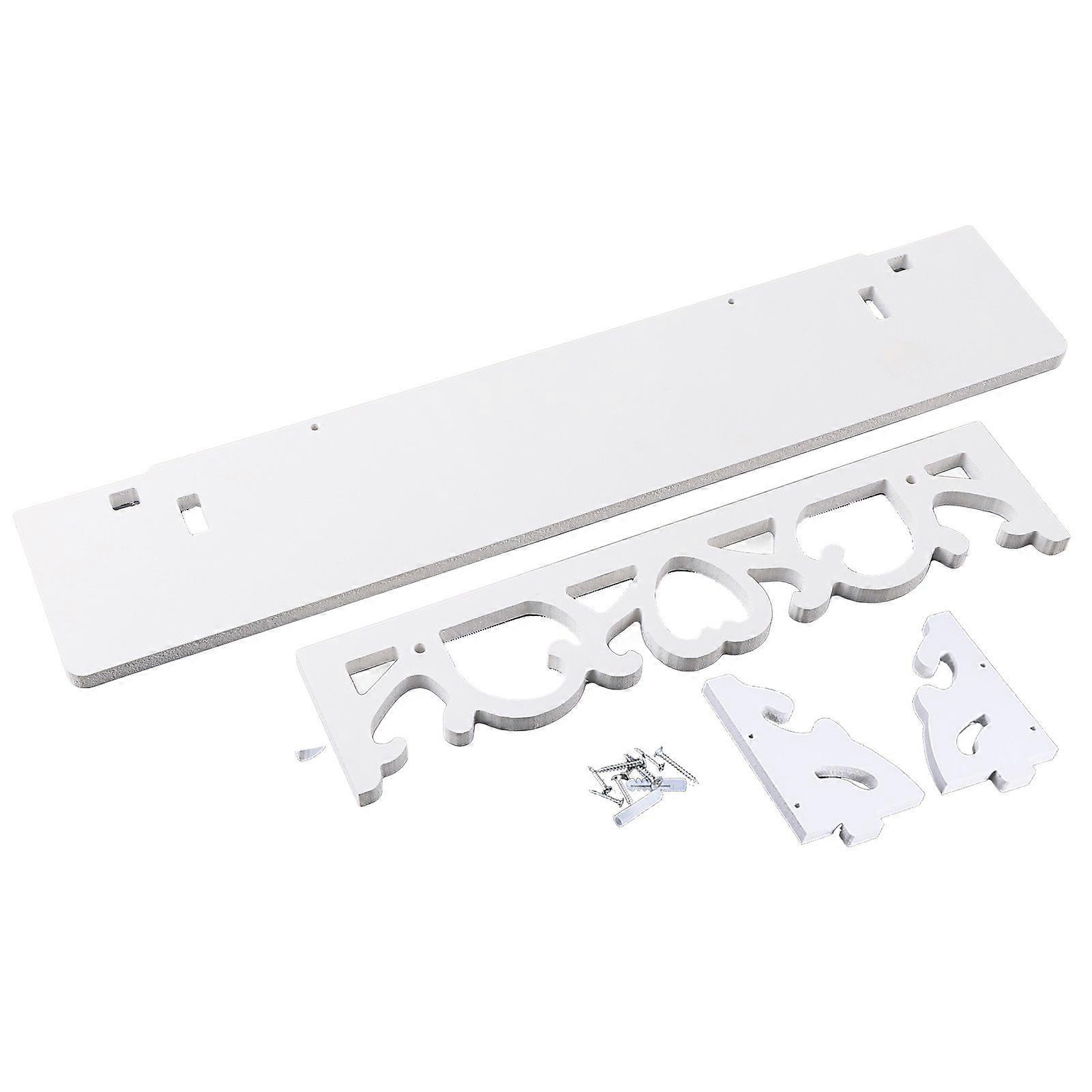 White Hollow Floating Shelf Wall Shop Bookshelf Display Shelf Furniture