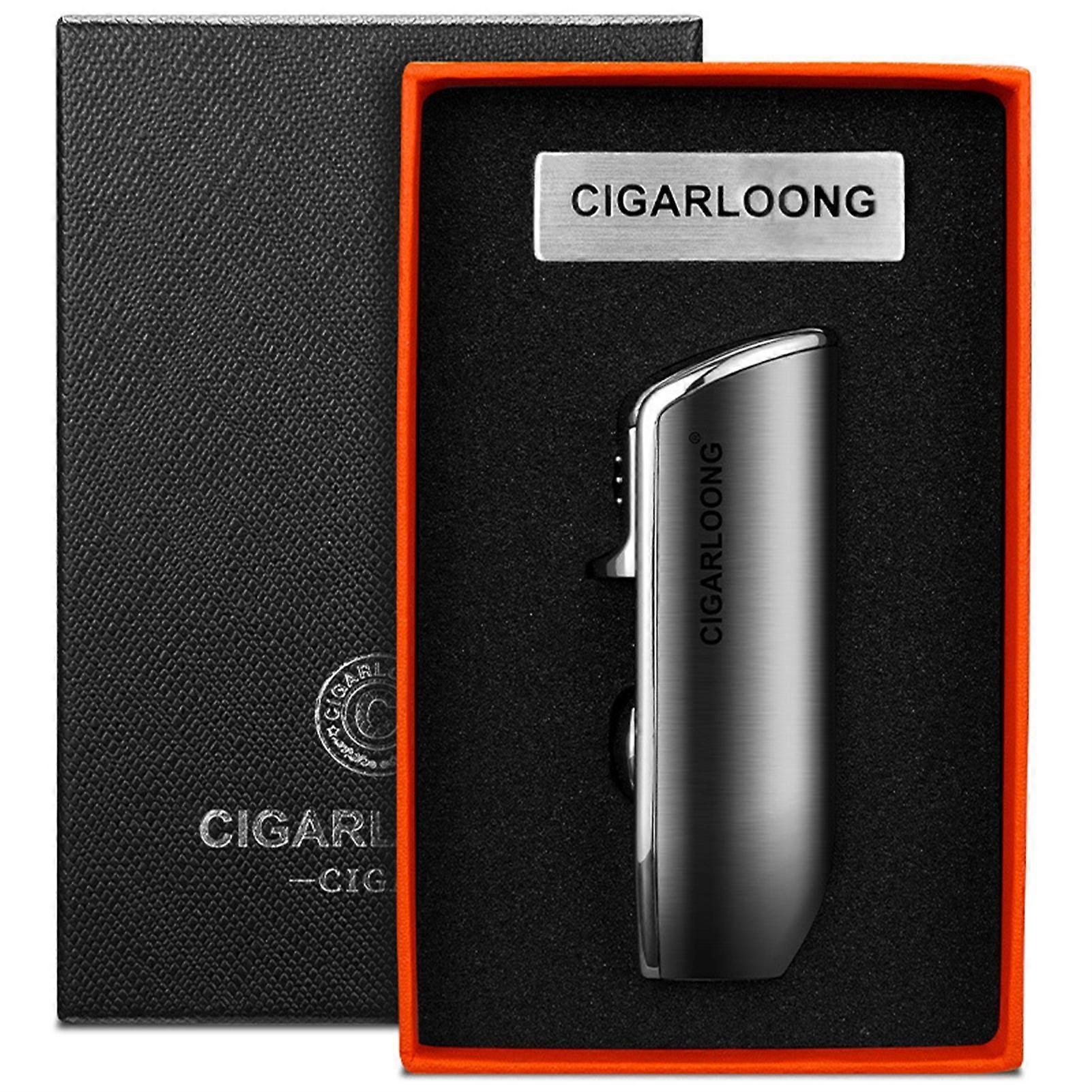 Personalized Torch Lighter for Cigars Windproof Adjustables Butane Lighter for Candle for Travel Outdoor Use