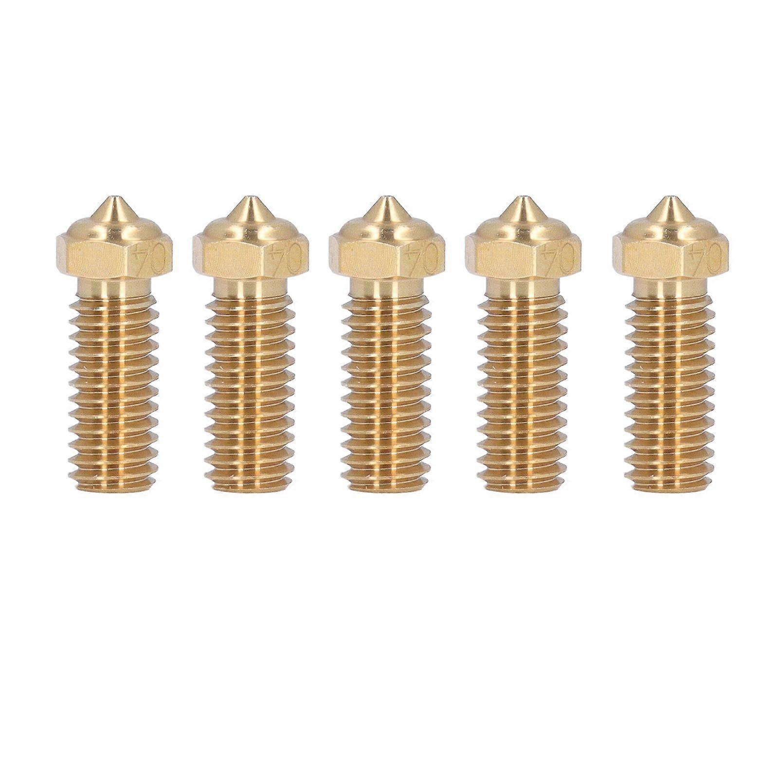 5PCS 3D Printer Brass Nozzle 0.4mm Extruder Nozzle for QIDI X Max3 Smart3 Plus3