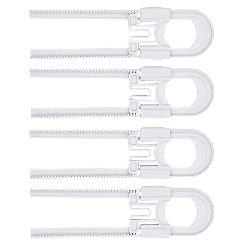 Childproof Cabinet Locks 4Pcs U Shape Baby Safety Locks Indoor ABS Prevent Accidental Injury