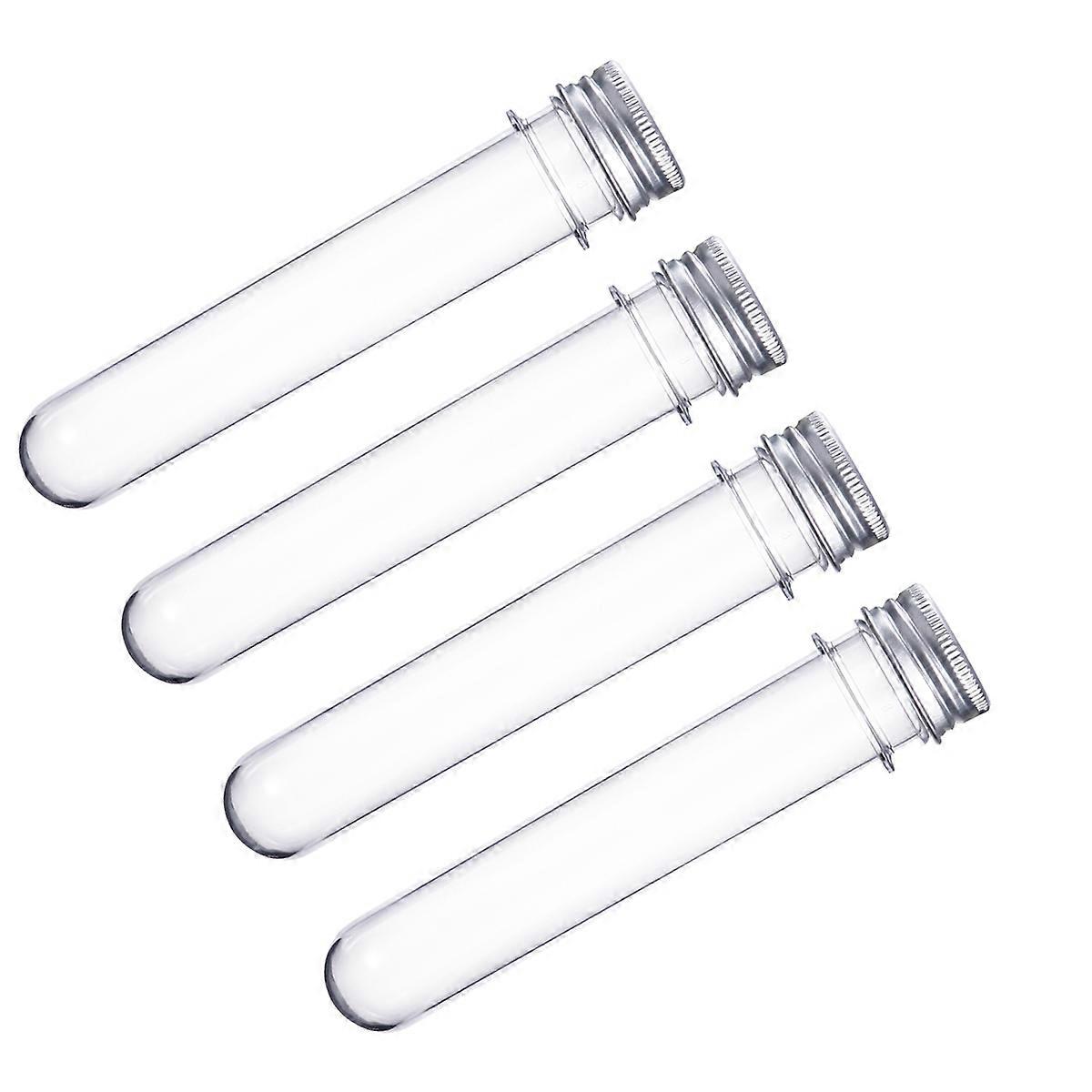 Transparent Plastic Test Tubes with Caps for Holding Suitable for Storage Each Tube Equipped with Cap 40ml