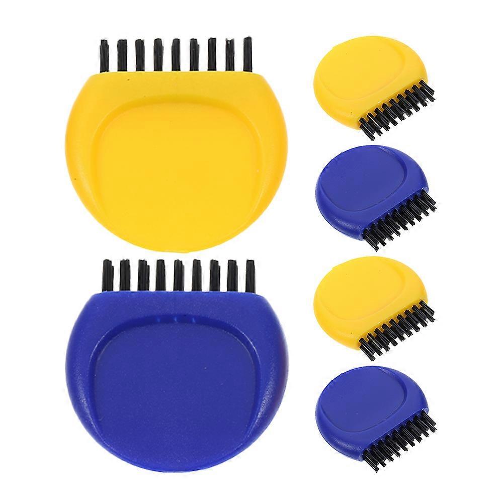 Golf Club Brush with Finger Design for Groove Cleaning and Storage 6pcs Assorted Color