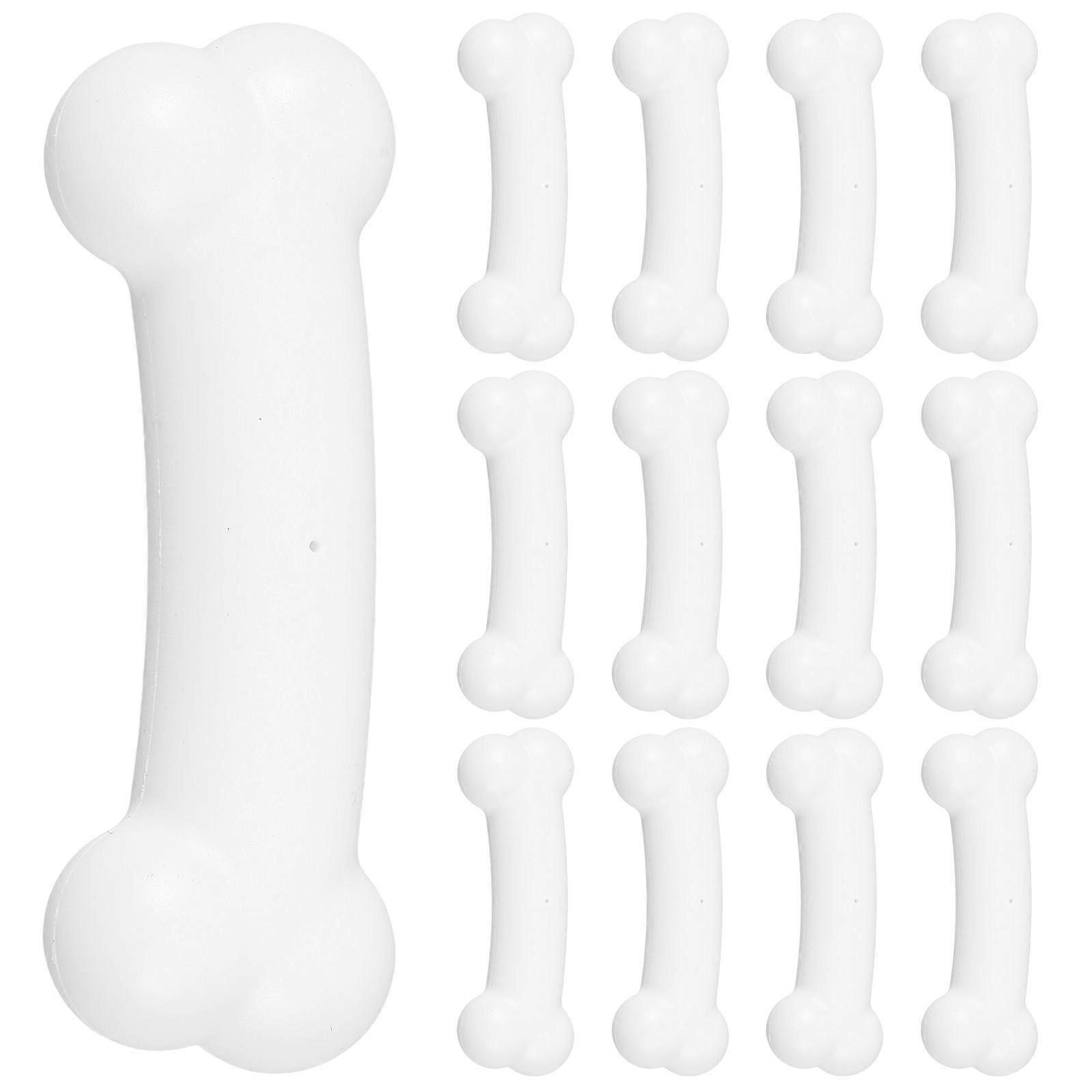 50pcs Simulation Bone Prank Toys Artificial Small Bone Decor Tricky Props Diy Prop Bone Decor Fake Desktop Small Simulation Bone