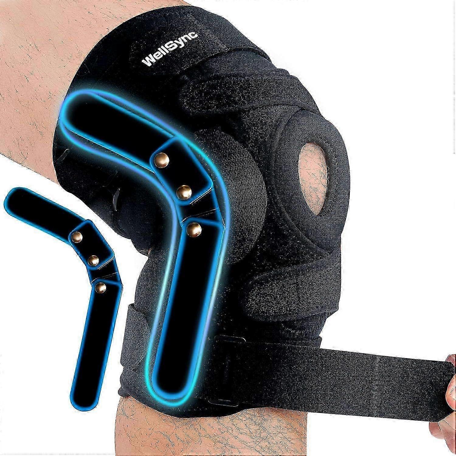 Hinged Knee Brace with Three-Section Hinged, Knee