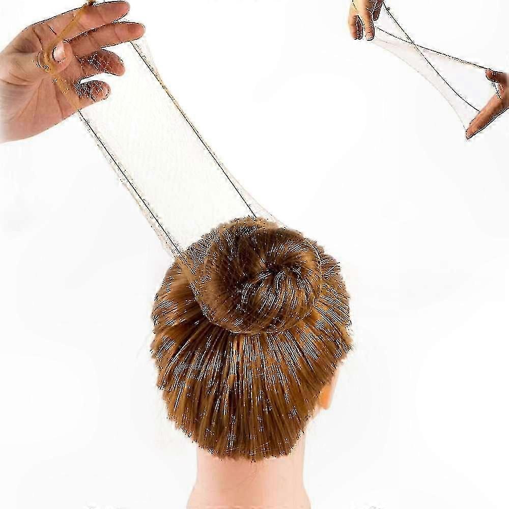 20-Pack Elastic Edge Hair Nets for Ballet and Dance Performance Use