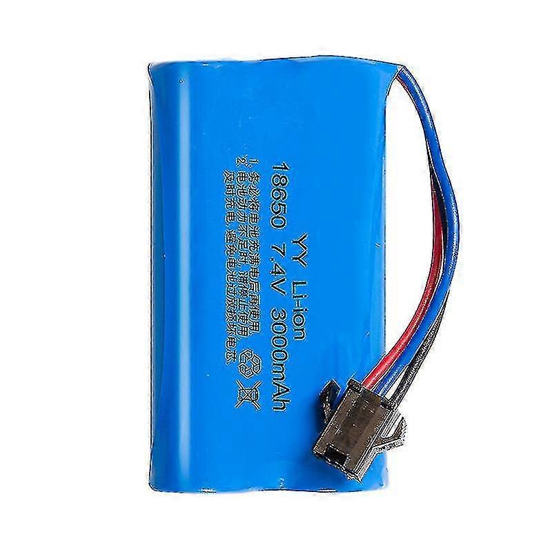 18650 Rechargeable Battery 7.4V 3000mAh with SM Connector for RC Toys