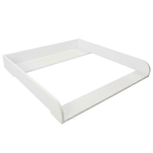 Puckdaddy Wickelaufsatz Anton 80x76x10cm aus Holz in Wei� passend f�r IKEA Nordli Kommoden