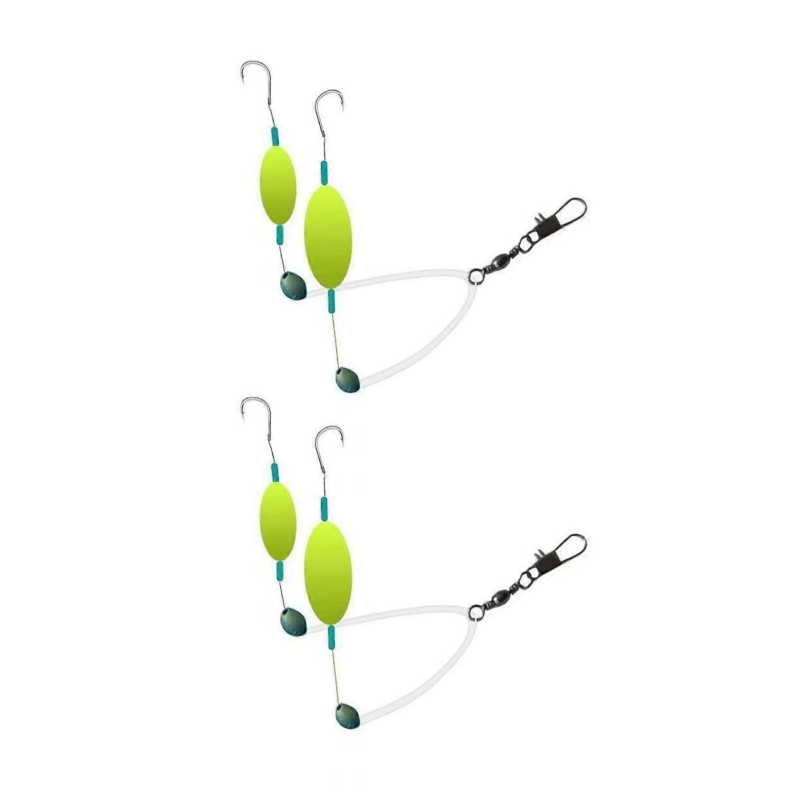 Pompano Rigs 2Piece Double Circle Hook For Surfing 3.59 Kg Saltwater Professional Accessories