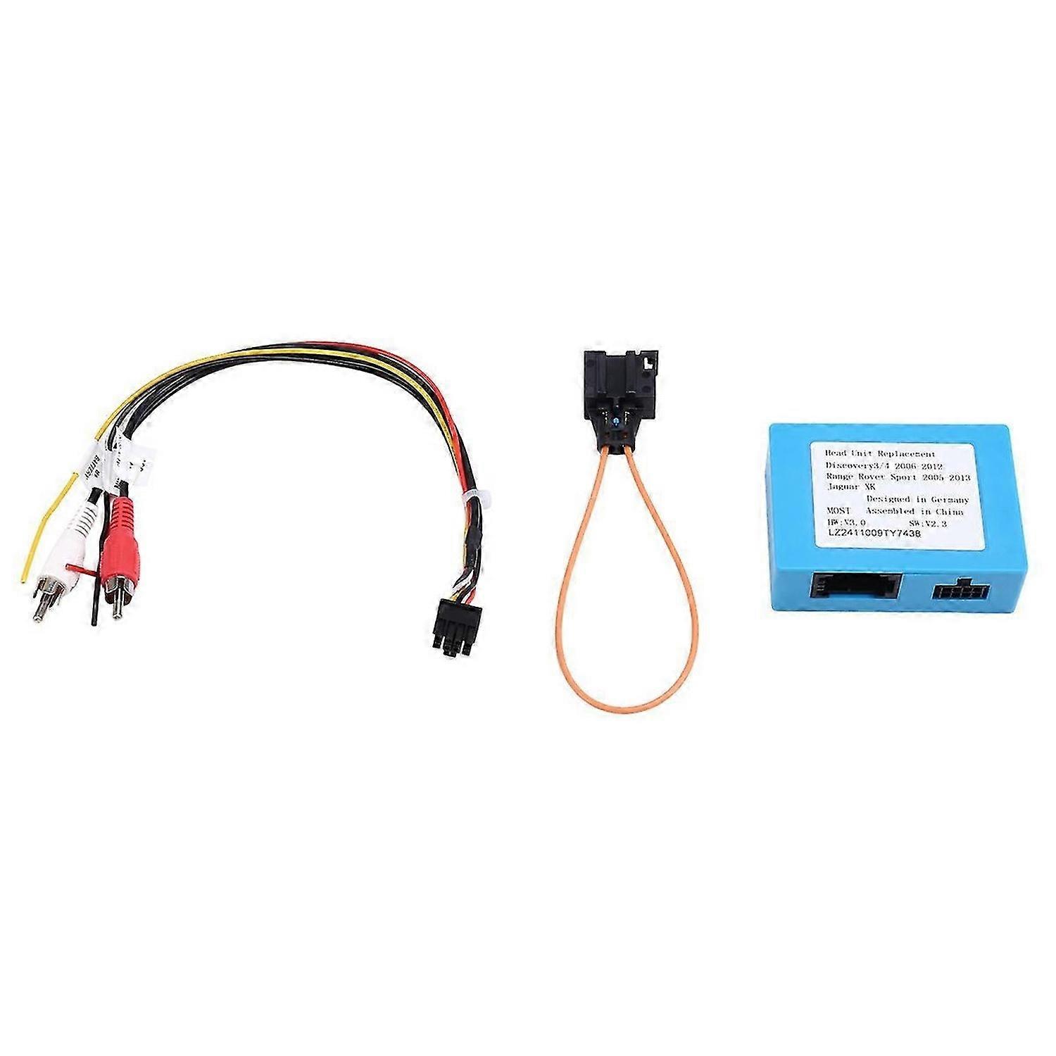 Car Most Aux Optical Fiber Decoder Amplifier Adapter for Range Sport 3 XK