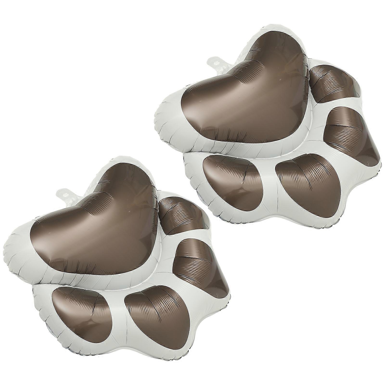 Dog Paw Balloons Foil Balloon for Decoration 2Pcs Cartoon Dog Paw Party Layout