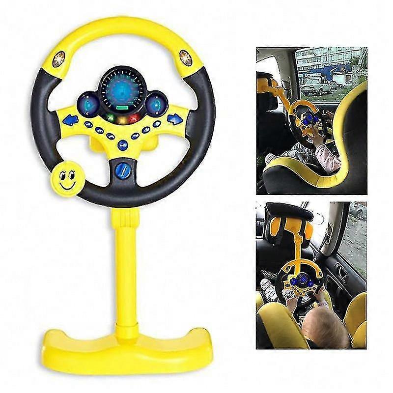 Jouet de volant de simulation électrique avec la lumière sonore de voiture éducative Toy-hy