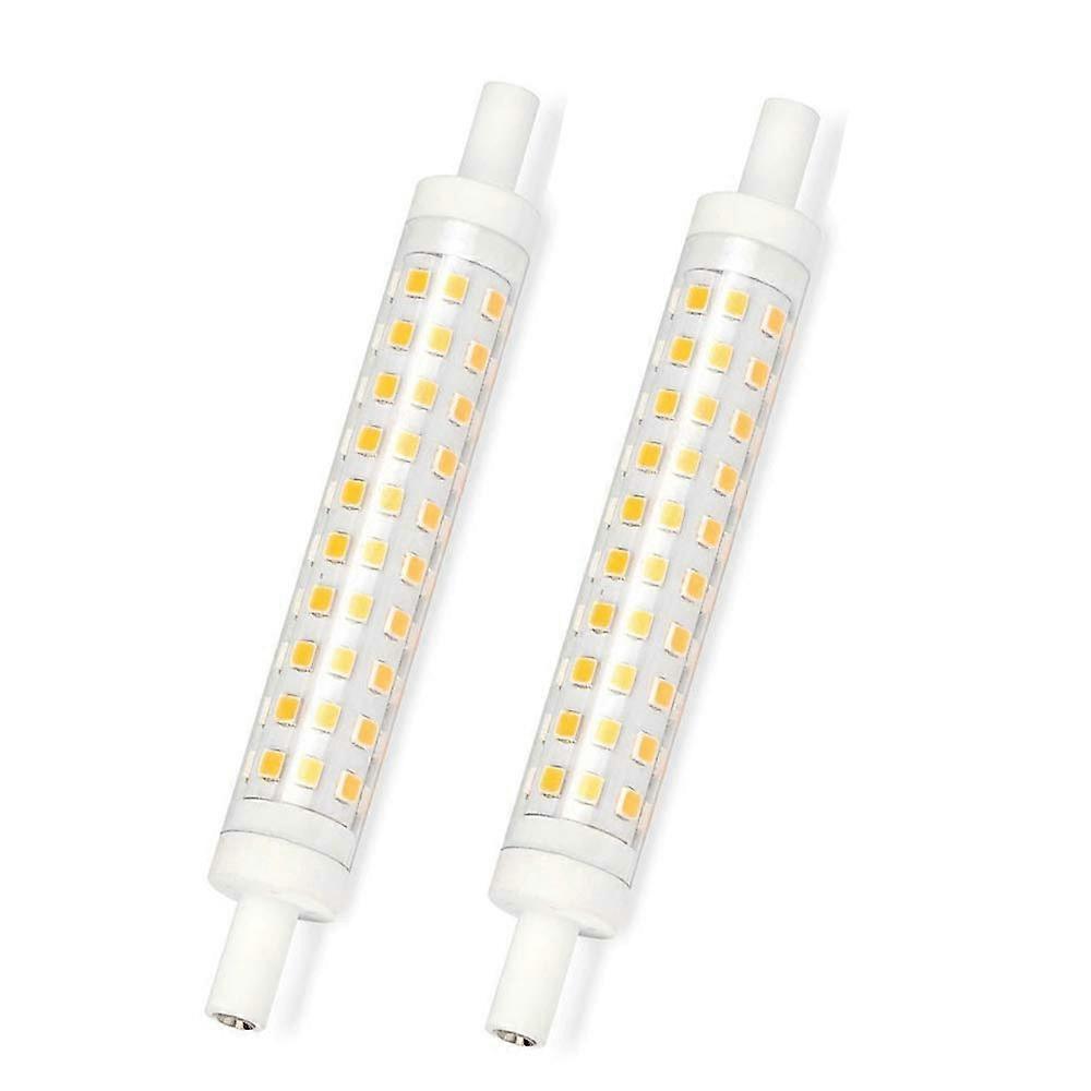 10W R7S Dimmable 118mm LED Light Bulbs Warm White 3000K AC220240V Flood J118 RS7 For Halogen 100W Pack Of 2