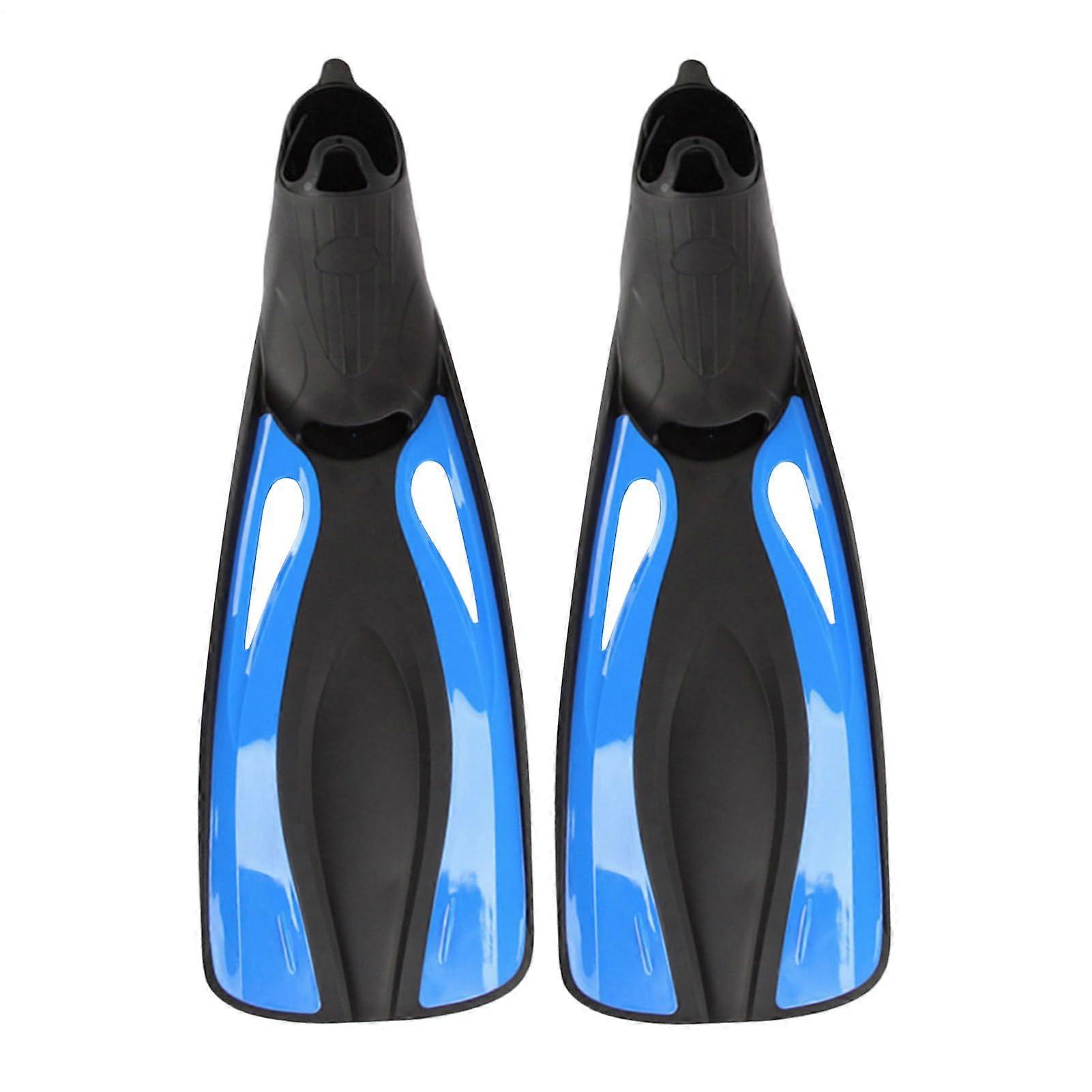 Swimming Fins Adjustable For Adults Unisex Snorkeling And Diving Fins Blue Size S