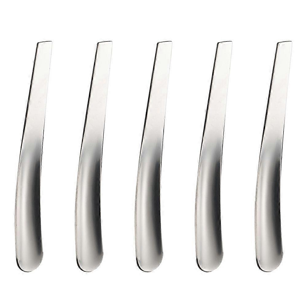 5Pcs Stainless Steel Spoons Kitchen Egg Spoons Breakfast Spoons Mini Spoons