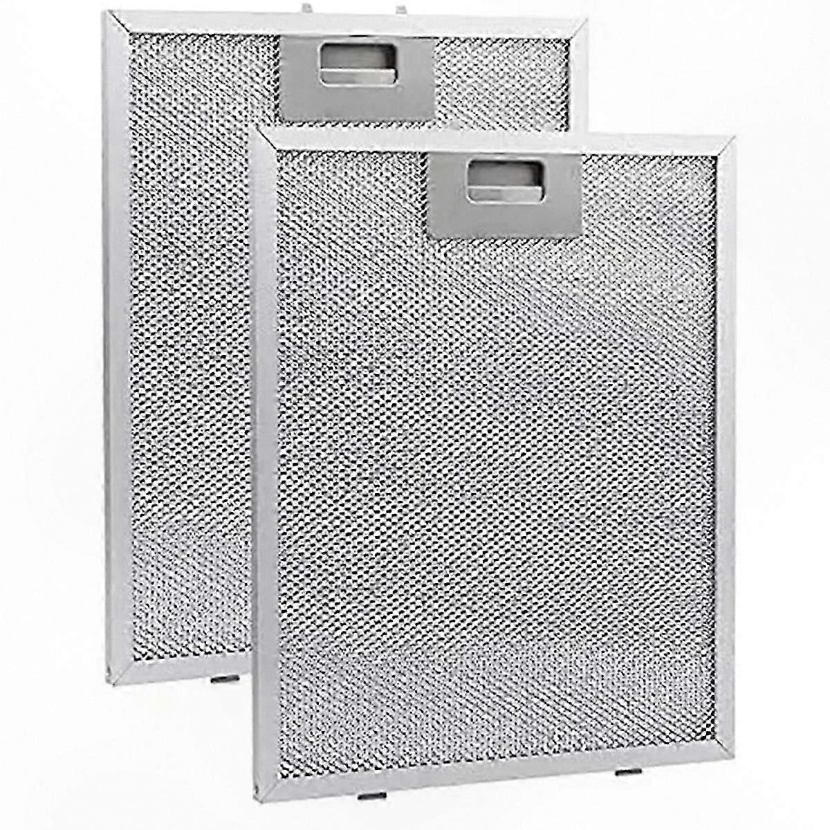 Wymienne filtry siatkowe do otworów wentylacyjnych okapu kuchennego 2-pak 320x260mm Części systemu filtracji oleju ze stali nierdzewnej