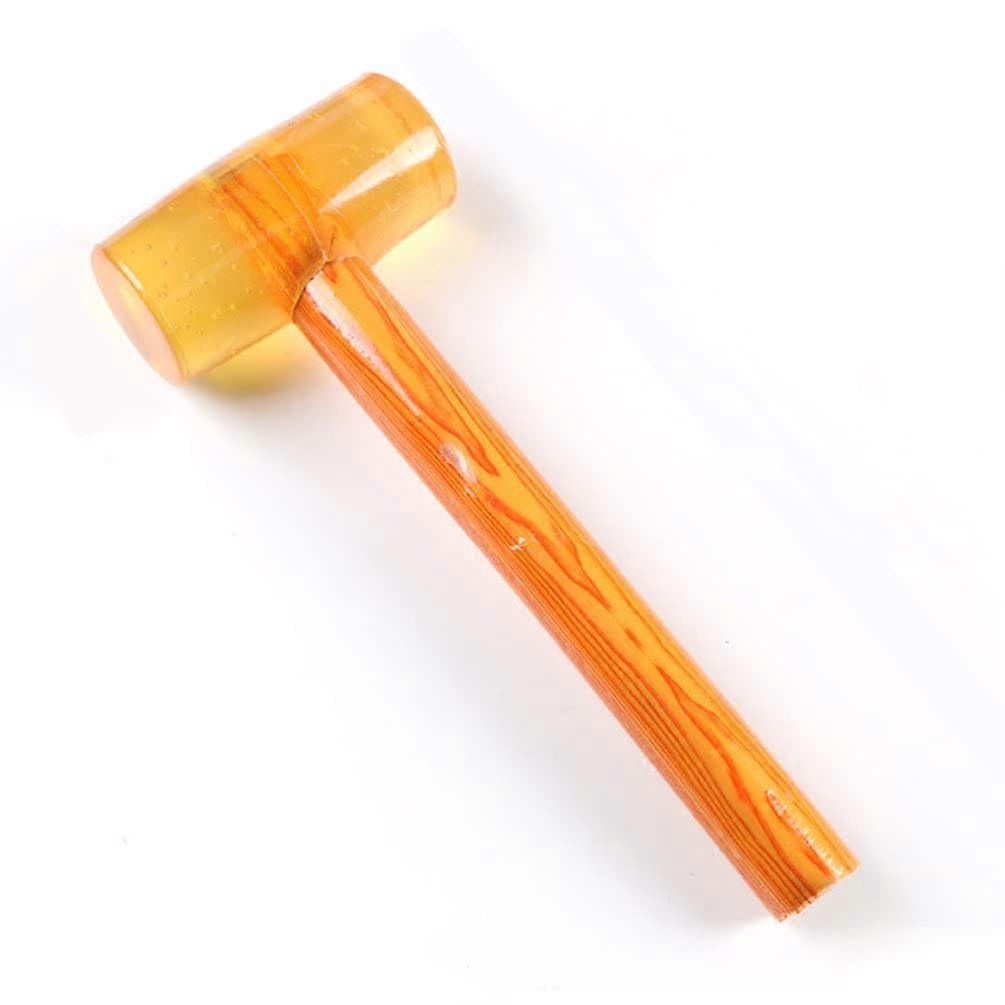 Translucent Rubber Mallet With Wooden Handle For Flooring Installation And Mechanical 1 Pack