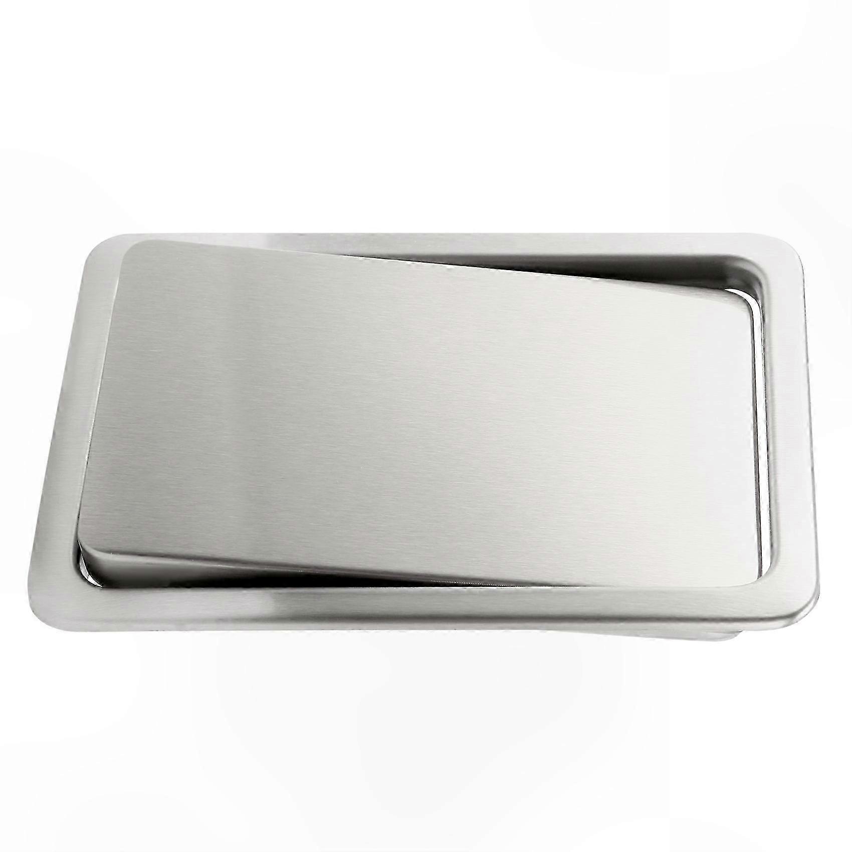 Built-in Flush Trash Bin Cover for Kitchen Counter Top with Flap Lid