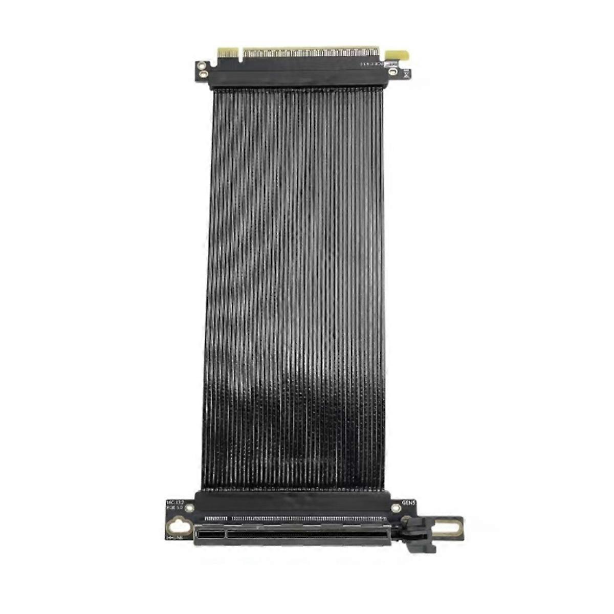 PCIE 5.0 X16 Riser Cable 90 Right Angle GPU Graphics Card Extension PCI-E 5.0 Gen5 64GB/S Cable 20cm