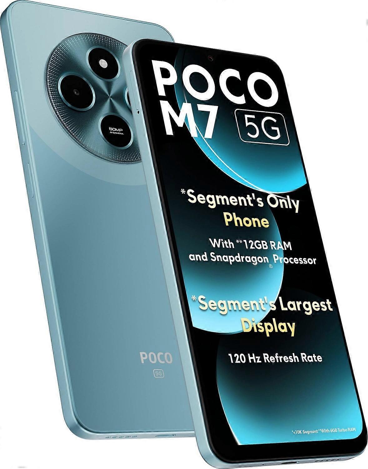Xiaomi Poco M7 6GB+128GB Dual-SIM Unlocked Smartphone Blue