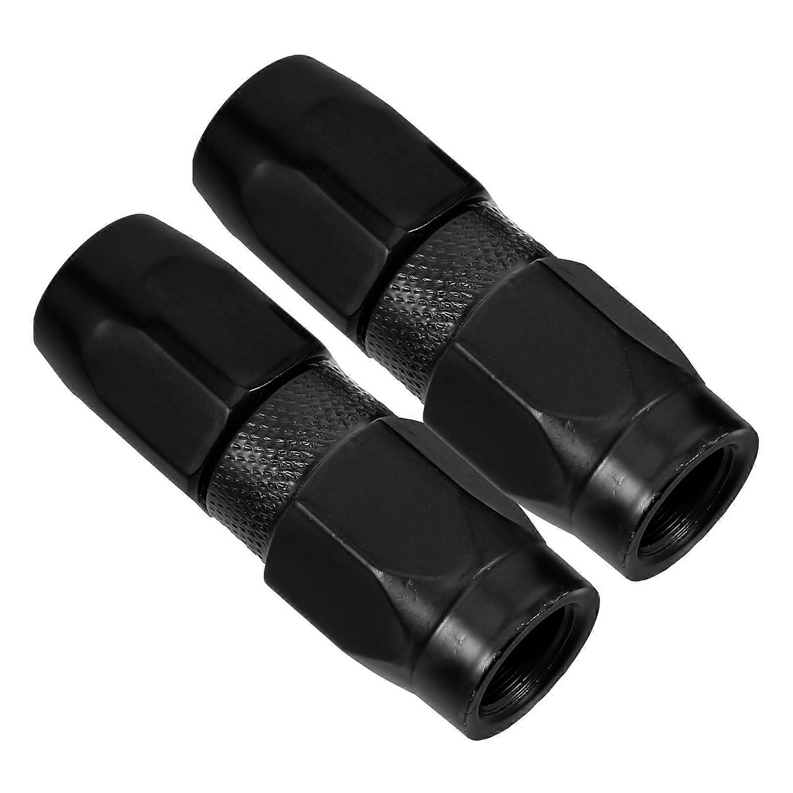 Metal Grease Nozzle Flat Mouth for Machine 10 Pieces Black