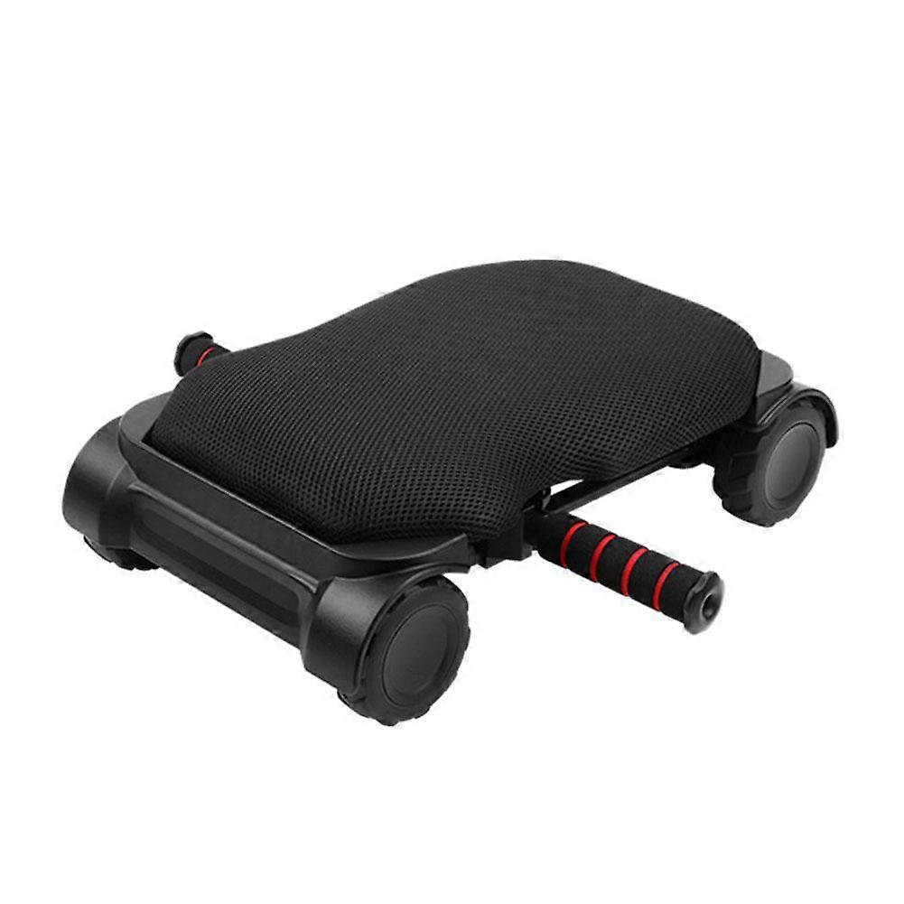 Abdominal Trainer with Elbow Support 4 Rollers Core Strengthening Workout Equipment for Home Gym Fitness