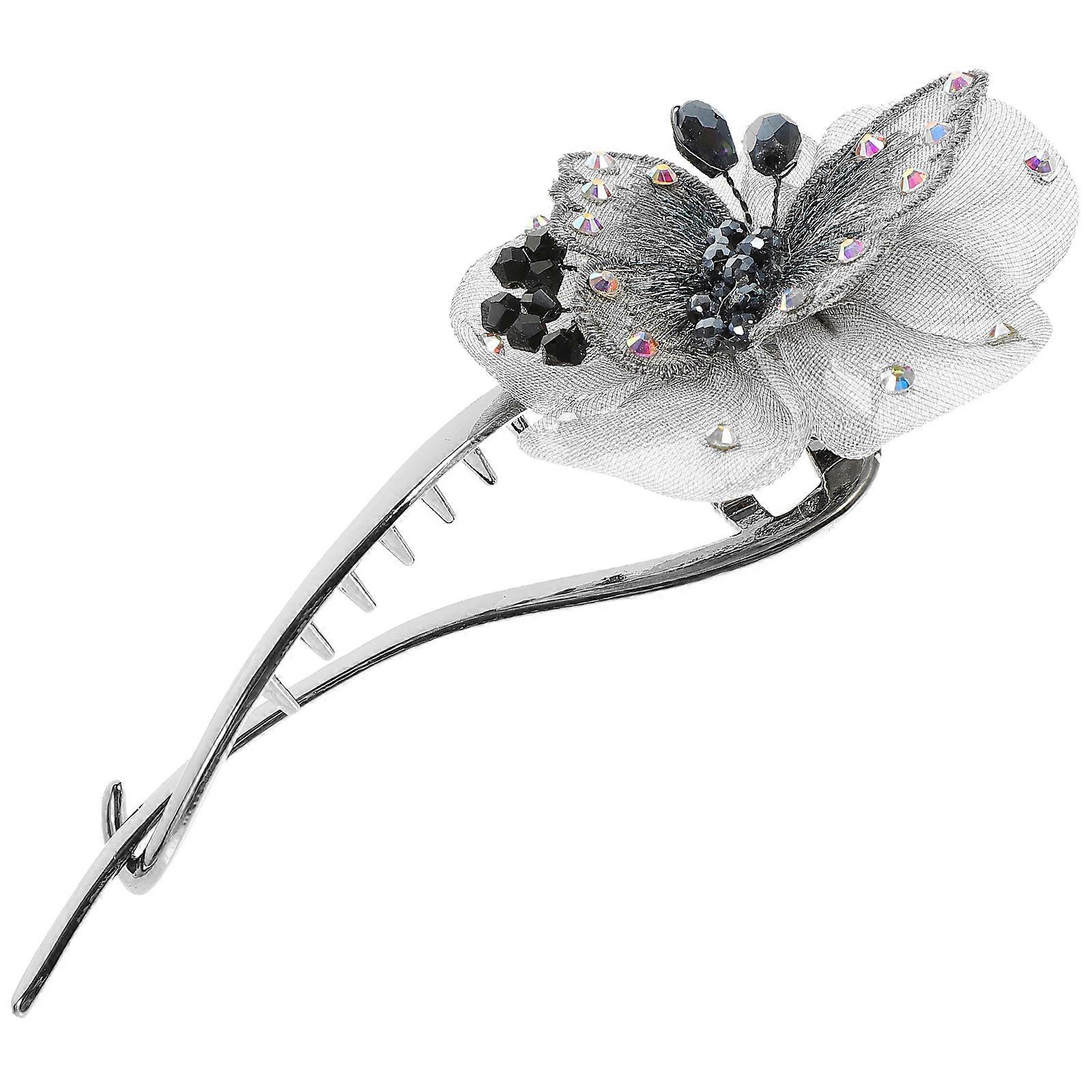 Ponytail Barrette Non Slip Hair Pin For Teens Graduation 13x6.2cm Assorted Color 1Pcs