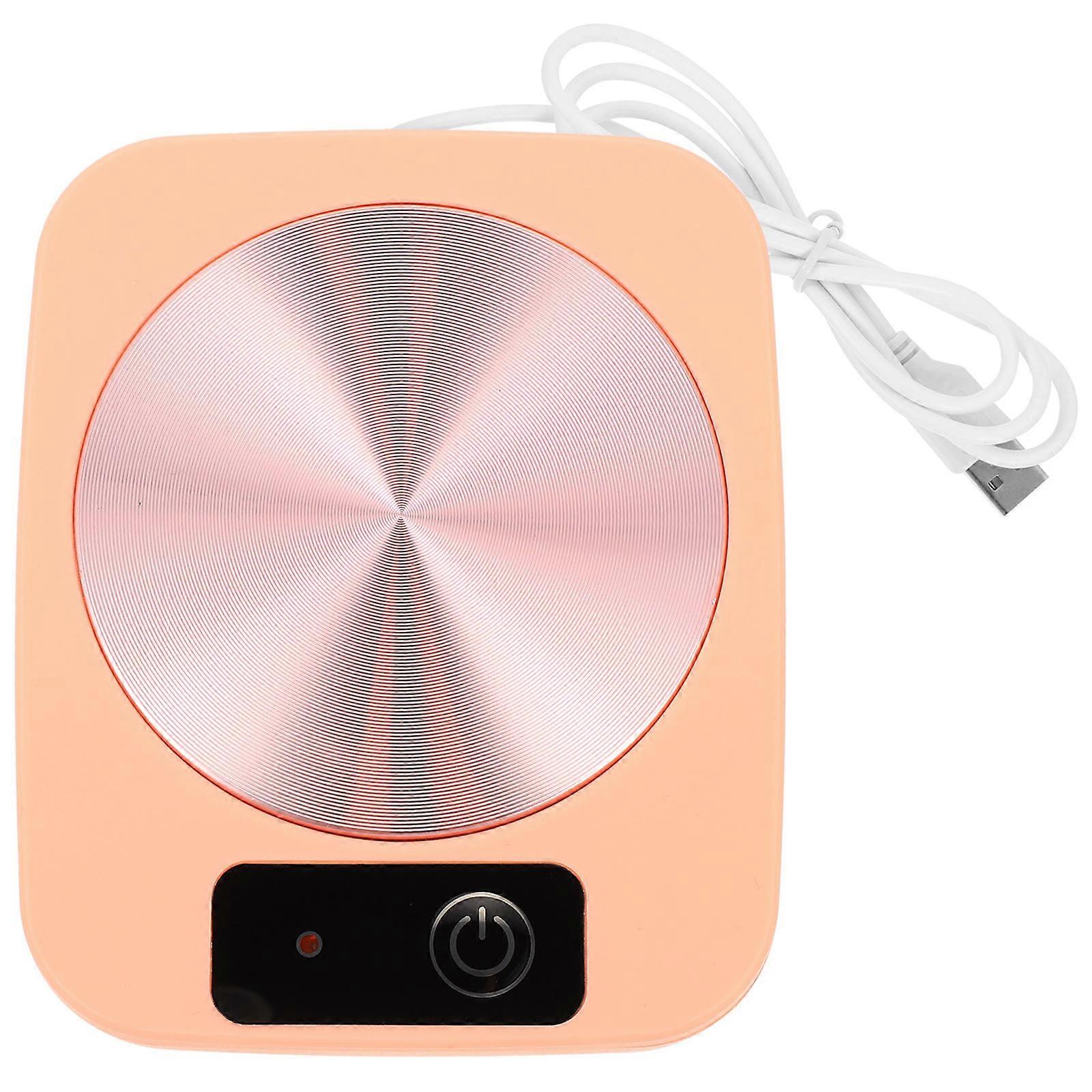 Coffee Heating Plate Household Mug Warmer Usb Powered for Office Use Pink Practical 1Pcs