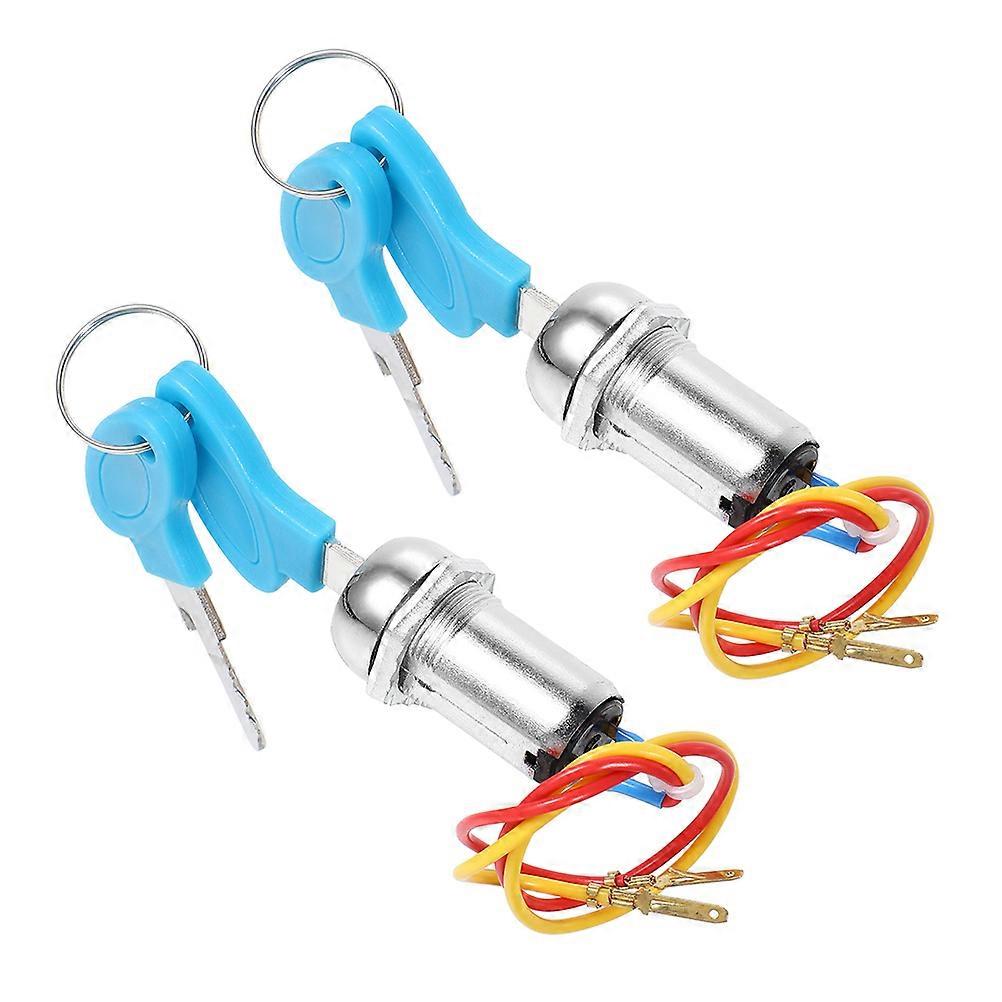 Electric Scooter Ignition Switch With Key 8Set Metal Key Lock For Atv Dirt Bike And Mobility Vehicles Secure Ignition Accessory